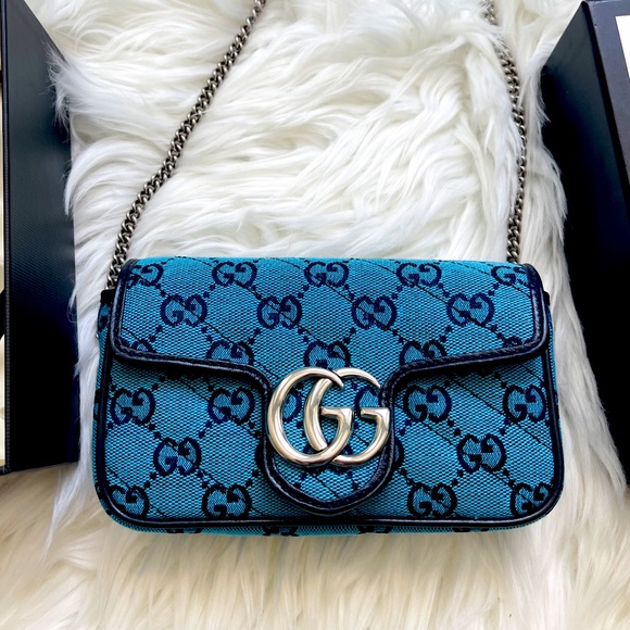GG Marmont Multicolor small shoulder bag - Picture 1 of 2